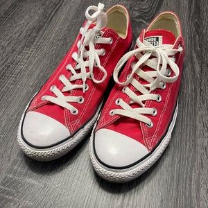 Red Converse Low Tops